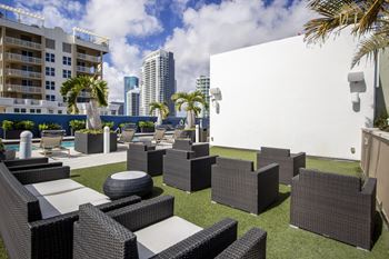 Outdoor roof top movie theater